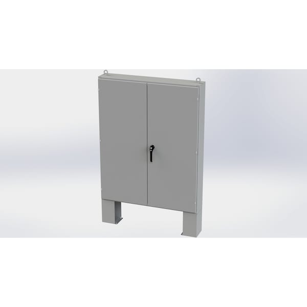 3 Point Latch with Padlock/Keylock Handle Electrical Enclosures, 60 in H, 8 in D, 48 in W